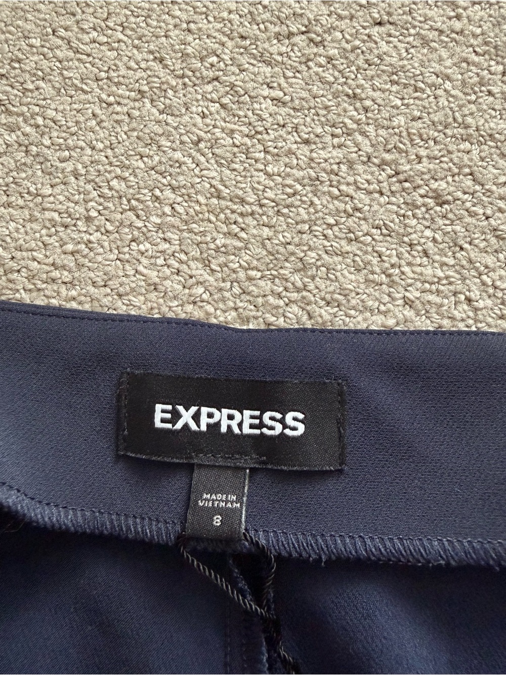 Express Navy Ruffle-Trim Skort - Picture 3 of 3